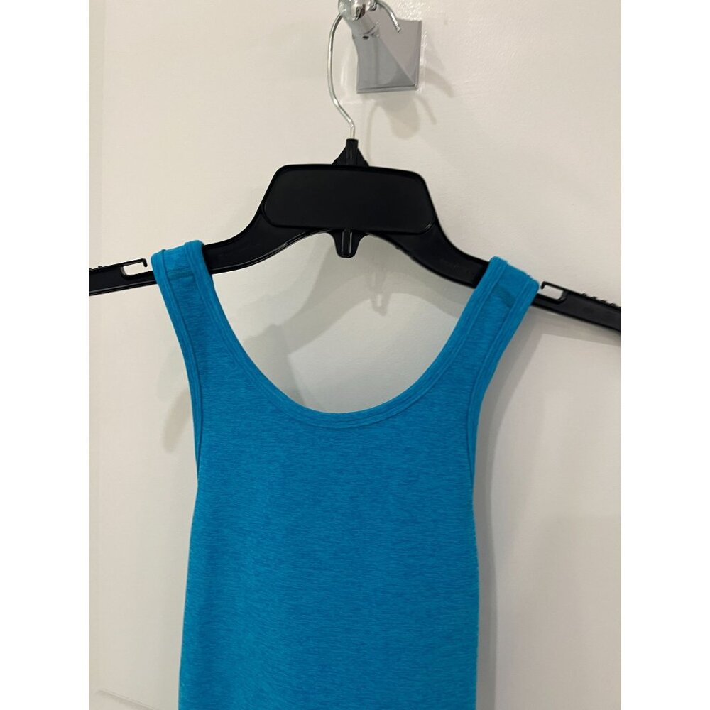 NWT Beyond Yoga Spacedye Under Lock and Key Dress Blue Cross Back SMALL - Picture 5 of 13